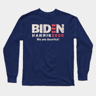 Distressed Biden Harris 2020 Long Sleeve T-Shirt